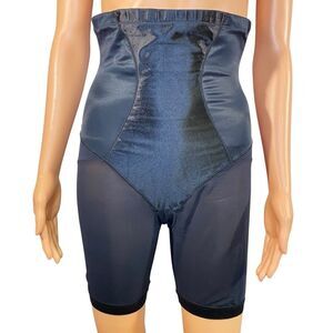 Maidenform Black Shapewear Womens Size Large Tummy Control Thigh Shaper Shorts